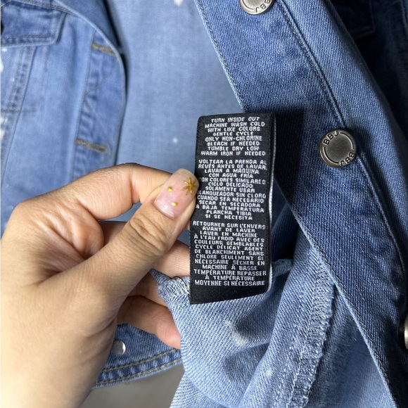 Boom Boom Jeans Denim Jacket Women’s Size Large - Picture 8 of 10